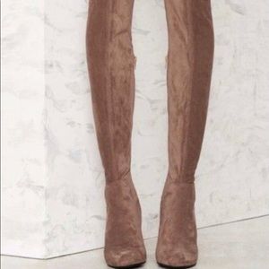 Steve Madden thigh high suede boots